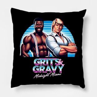 Grits & Gravy: Midnight Miami Logo #2 Pillow