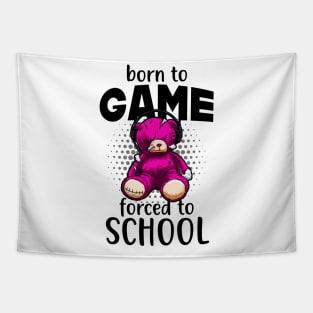 Gamer Bear Gaming Video Games Fun Tapestry