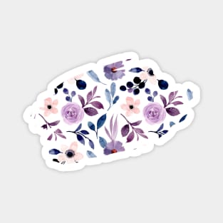 Watercolor Floral Seamless Pattern Magnet