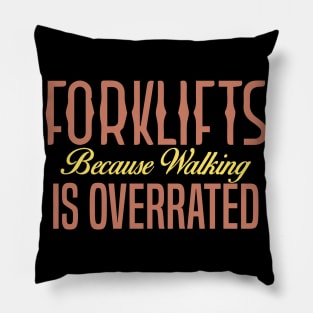 Forklift Certified Meme Pillow