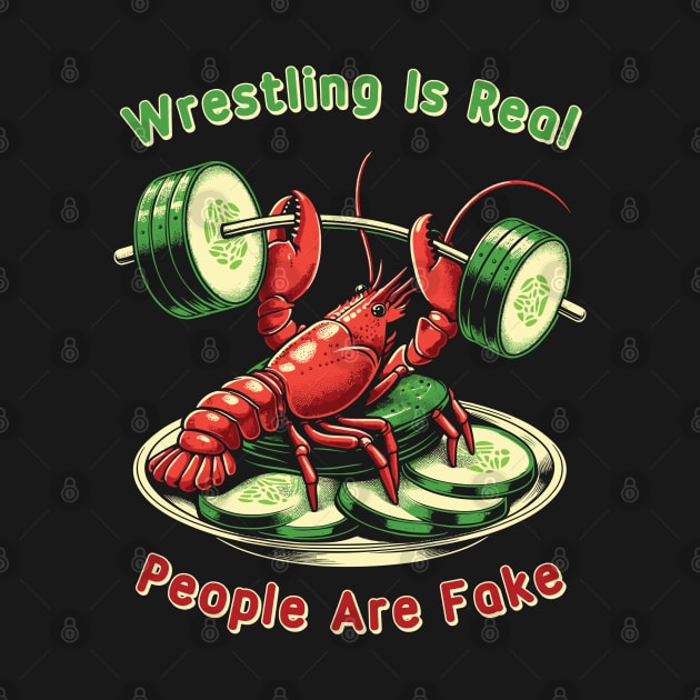 Wrestling is Real People are Fake by Trendsdk