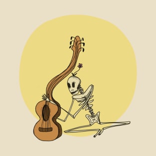 The Skeleton Musician T-Shirt