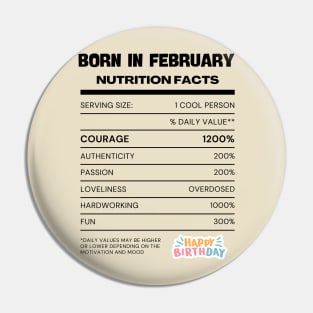 Born in february Pin