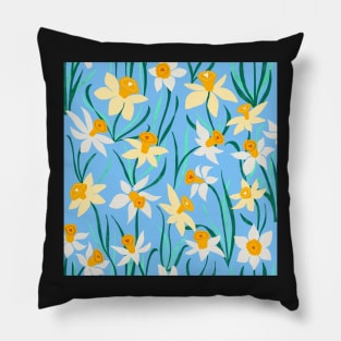 Daffodil meadow Pillow