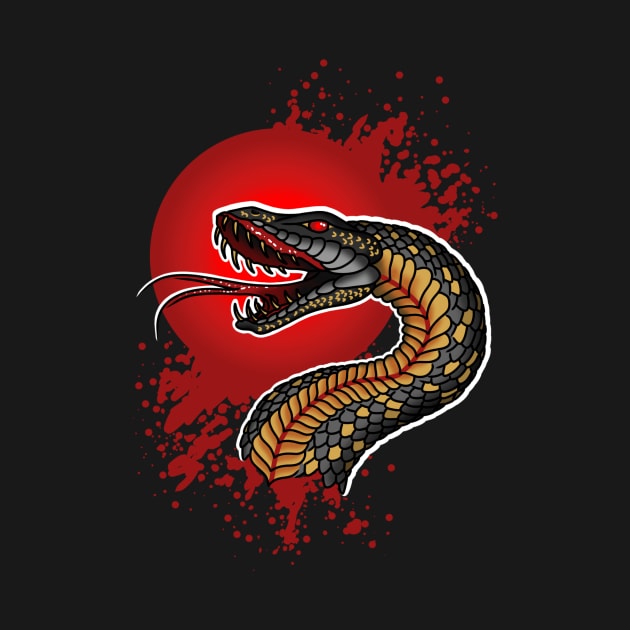 Blood Moon Snake by CelticDragoness