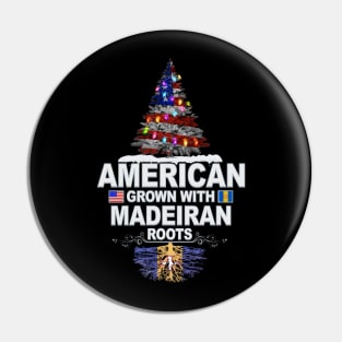 Christmas Tree  American Grown With Madeiran Roots - Gift for Madeiran From Madeira Pin