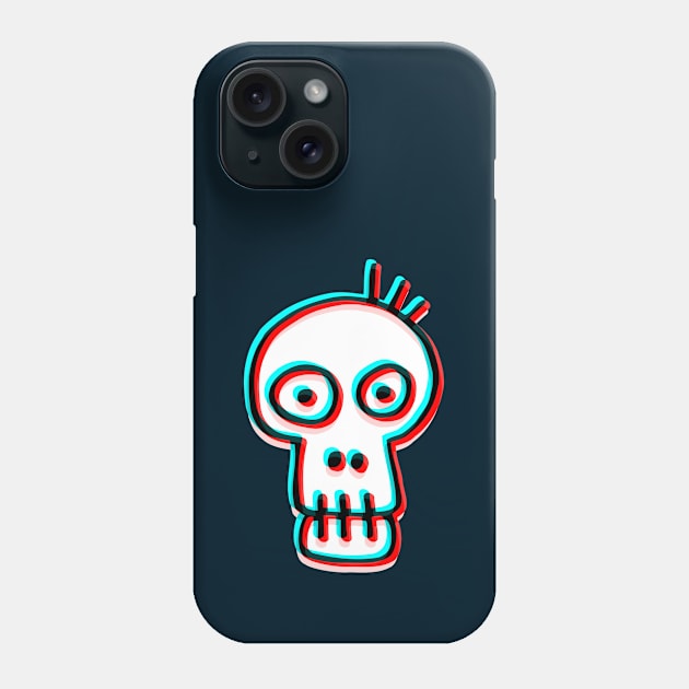 Zombie Skull Head Phone Case by AKdesign