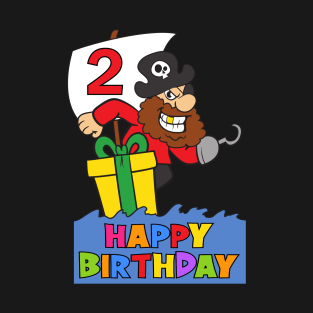 2nd Birthday Party 2 Year Old 2 Years T-Shirt