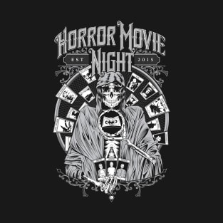 Horror Movie Night - Tarotvision (grey) T-Shirt