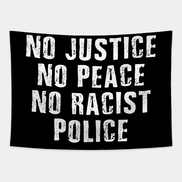 Justice Peace Police Black Lives Matter BLM Tapestry by maelotti22925