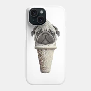 Ice cream cone pug Phone Case