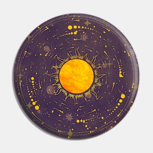 Radiant Solar Sun Pin