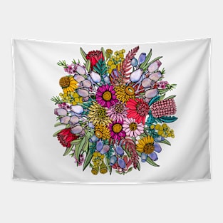 Australian Summer Wildflower Garden Tapestry