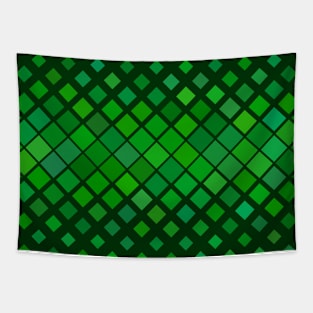 Variations on Green Diamond Pattern Tapestry