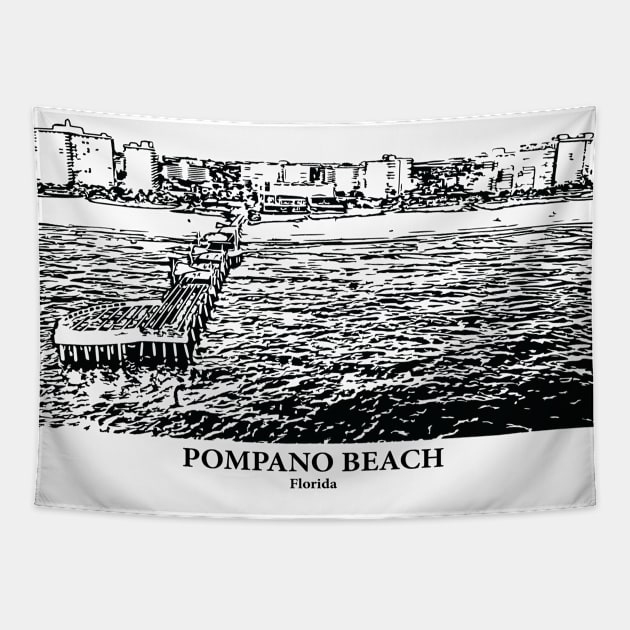 Pompano Beach - Florida Tapestry by Lakeric