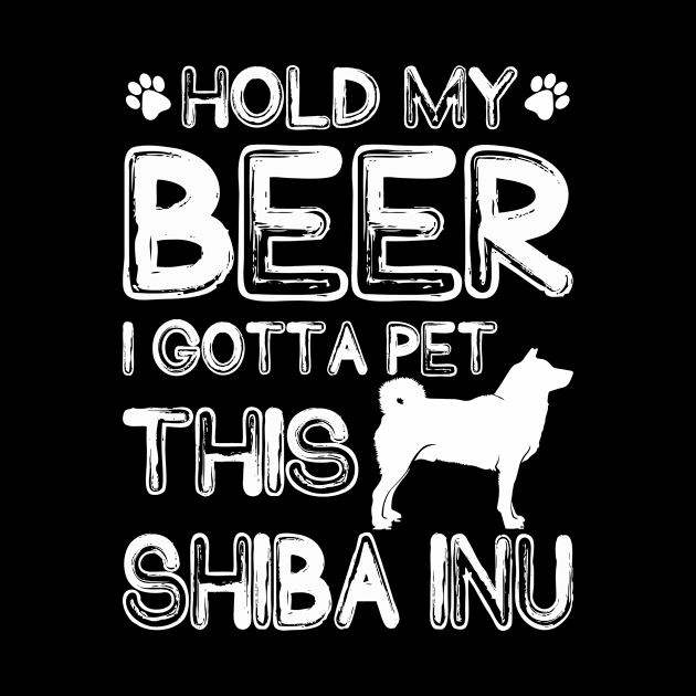 Holding My Beer I Gotta Pet This Shiba Inu by danieldamssm