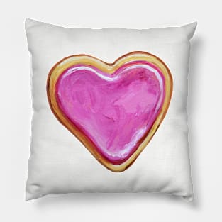 Valentine's Day Heart Sugar Cookie Pattern by Robert Phelps Pillow