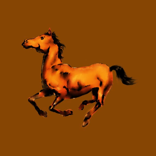 Running Horse by Tapan