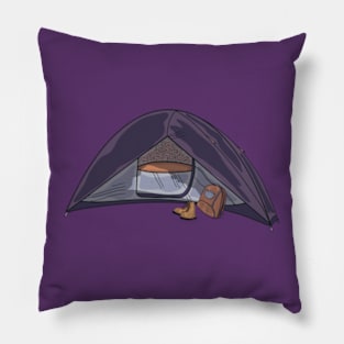 Purple Tent Camp Vibes Pillow