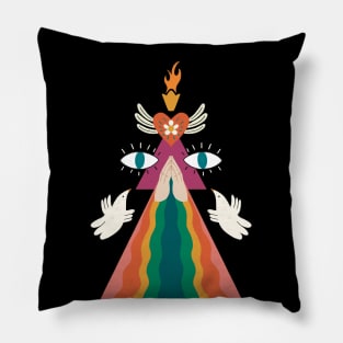 Rainbow Blessings Pillow