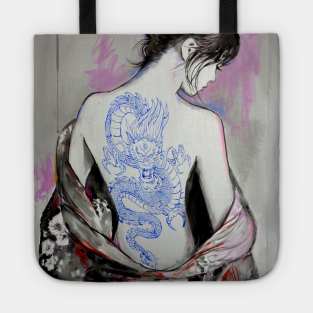 Dragon blue Tote