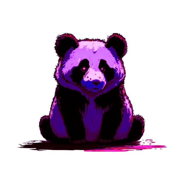 Purple Panda Bear by Trip Tank