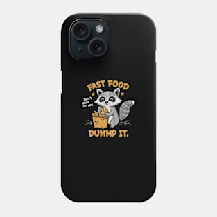 Raccoon Fast Food Phone Case