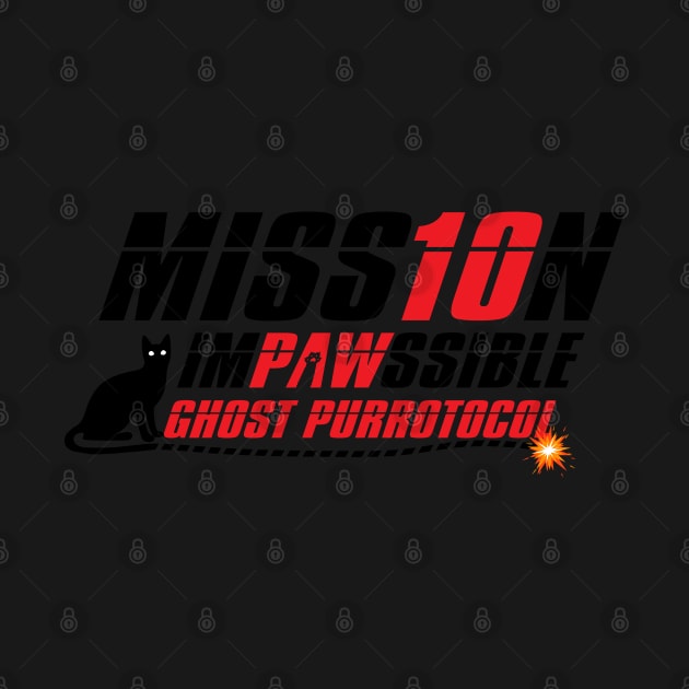 Mission Impawssible White by Cinestore Merch