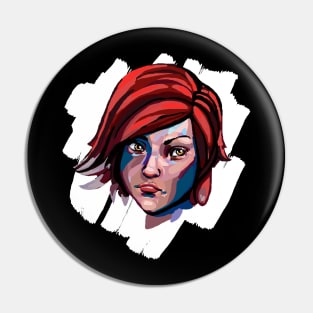 Lilith portrait Borderlands Pin