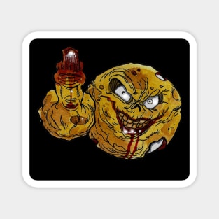 Zombie Middle Finger Emoji Magnet