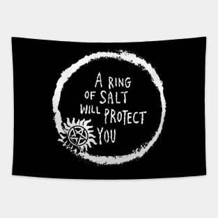 "A ring of SALT will protect you" - SPN "Supernatural" Tapestry