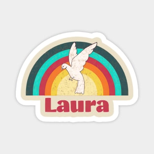 Laura - Vintage Faded Style Magnet