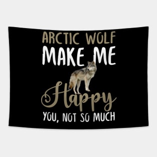 Arctic wolf Make Me Happy You, Not So Much Tapestry
