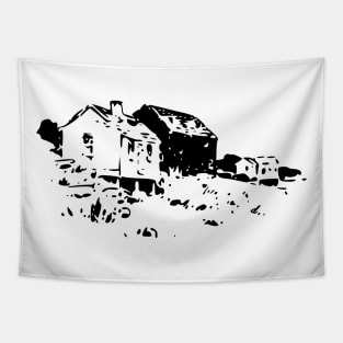 seaside house Tapestry