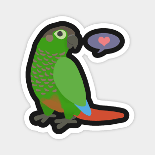 Green Cheek Conure Magnet