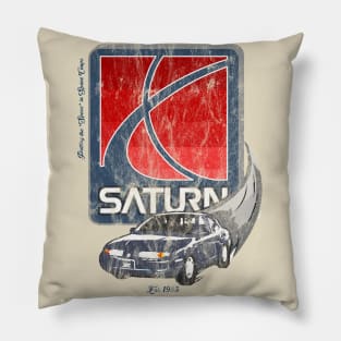 Saturn Motors Vintage Tee Pillow