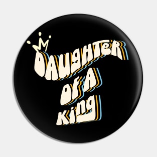 Daughter of a King, Christian women, wavy text design Pin