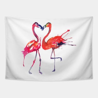 Flamingo Love Tapestry