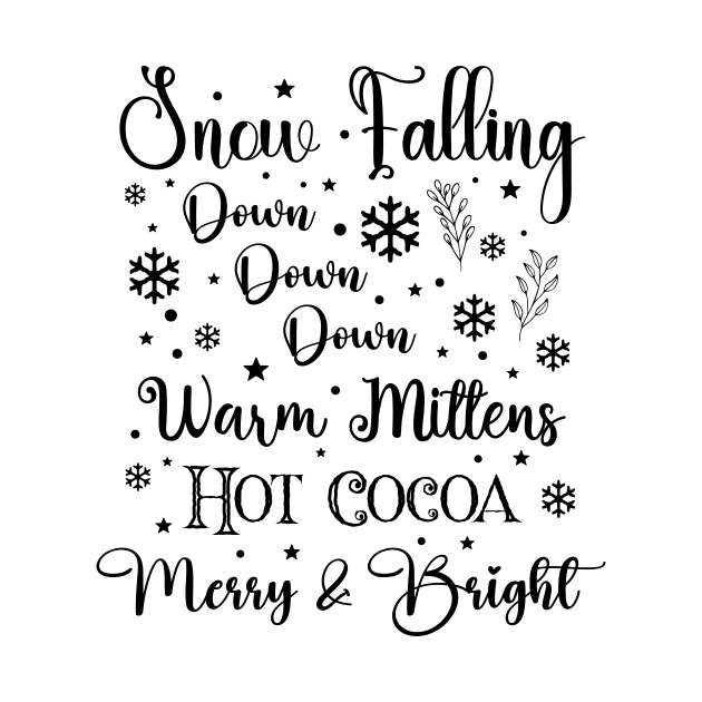 Snow is Falling in Dark Font by Wizardbird