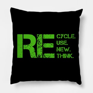 Reduce Reuse Recycle Rethink World Environment Day Gift Pillow