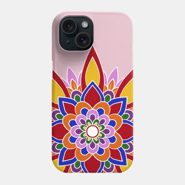 Mandala Flower Phone Case by bokunoyume