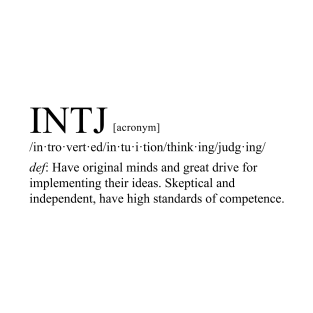 INTJ Personality (Dictionary Style) Light T-Shirt