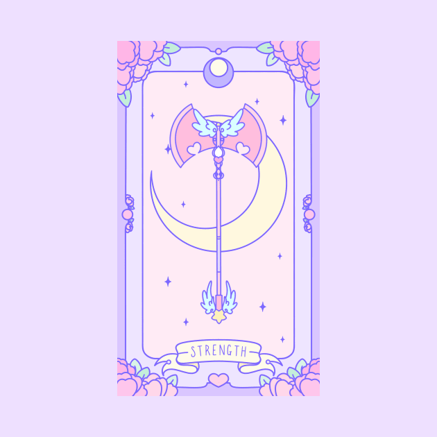 Strength - Pastel Tarot by Cosmic Queers