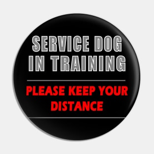 Service Dog In Training Pin