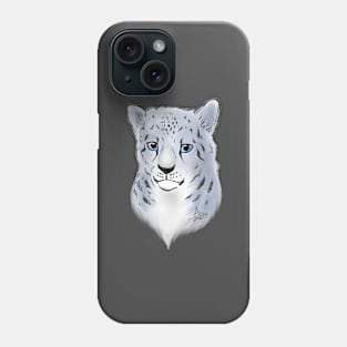 Young Snow Leopard Phone Case