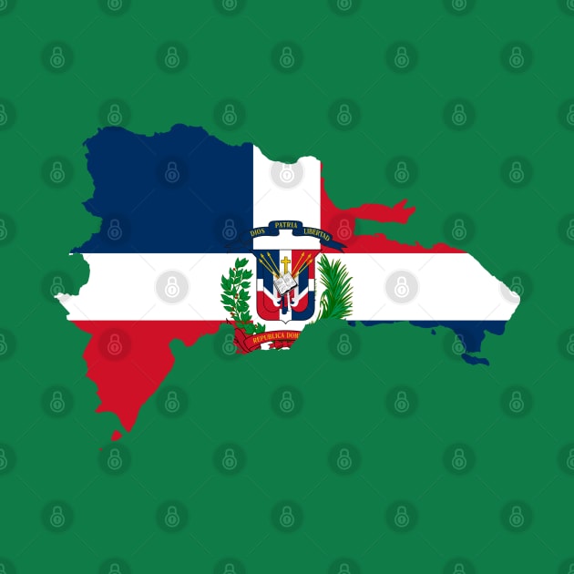 Dominican Republic Flag Map by Historia