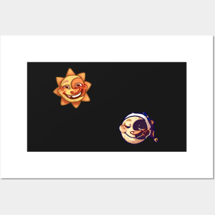 FNAF:SB Sun and Moon Animatronic Stickers -  Israel