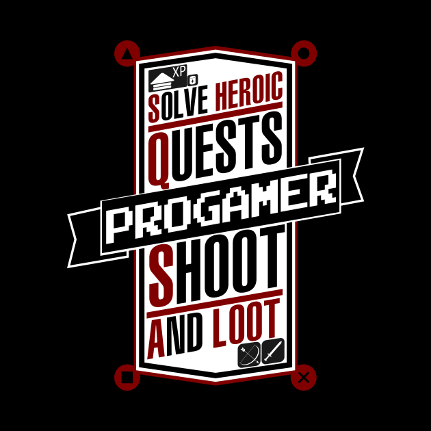 Progamer Logo Hero Shoot and Loot by GreekGeek