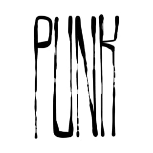 Punk Grunge Lettering T-Shirt