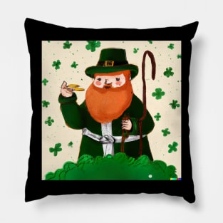 St Patrick Painting Pillow